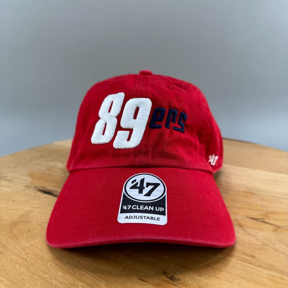 Oklahoma City Comets OKC 89ers 47' Brand Clean Up Hatโ Red Adjustable Cap NEW